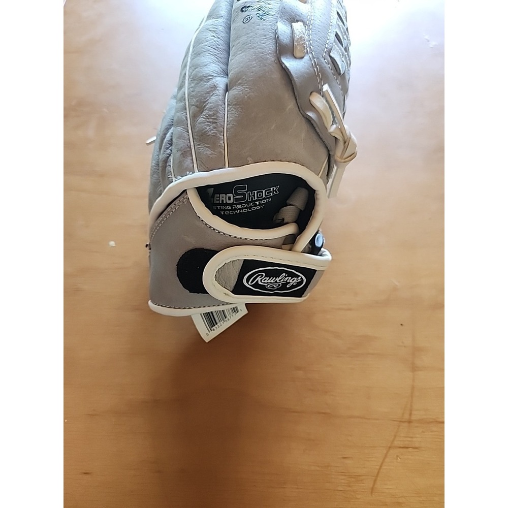 Rawlings 12'' Highlight Series Softball/Fastpitch Glove RTH Gray/White HFP120GW - Picture 6 of 7